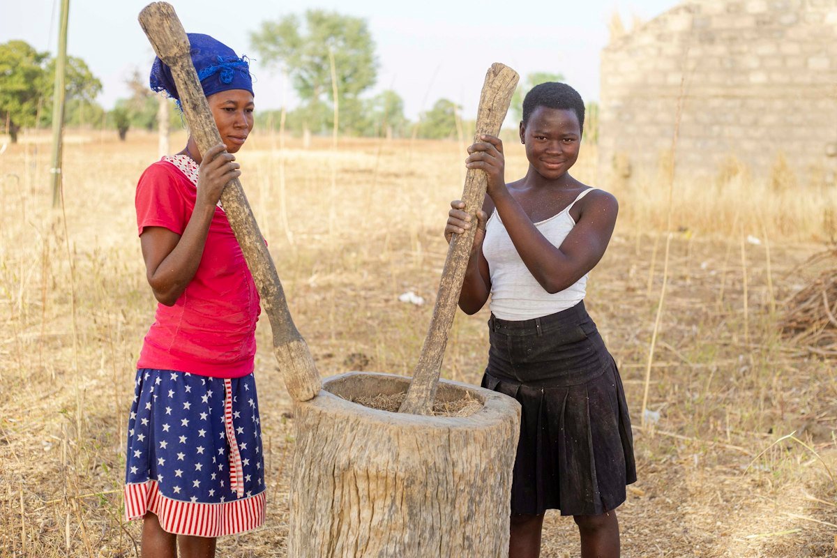 Nkuto: shea butter made by a women's co-op in Tamale