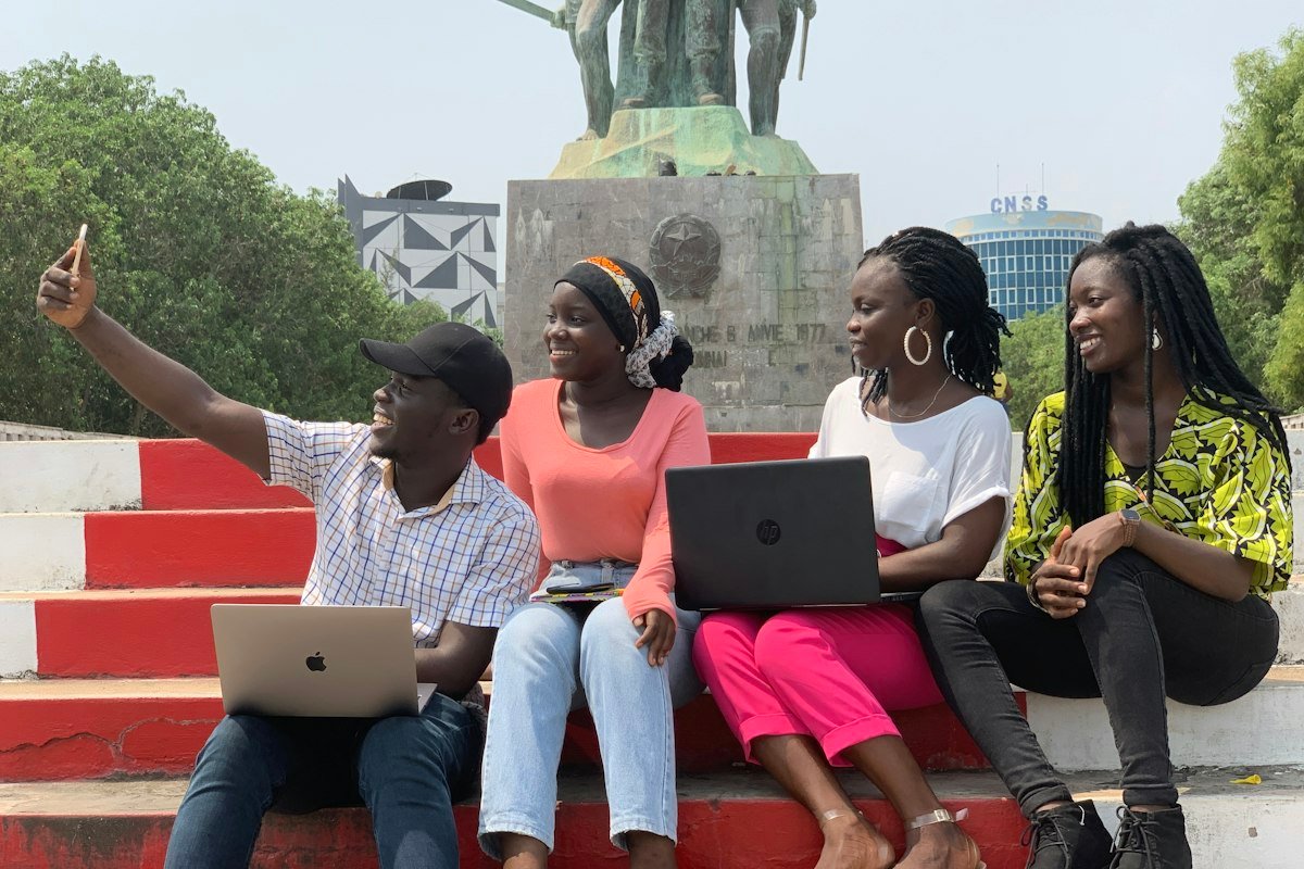A code club for girls in Tema