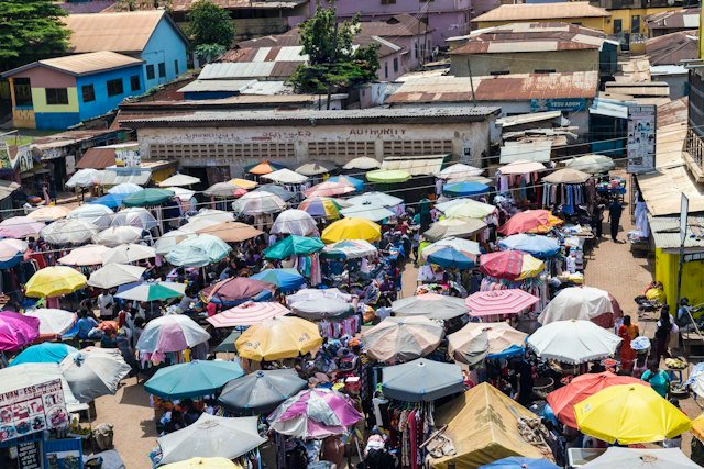 Solar Kiosk: phone charging and lights for Tamale market